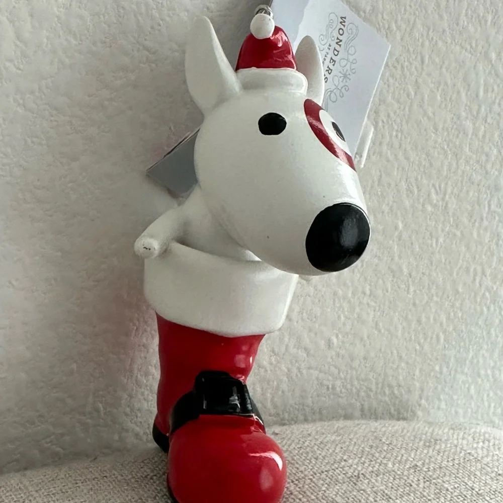 2024 NWT Target bullseye dog Christmas holiday ornament